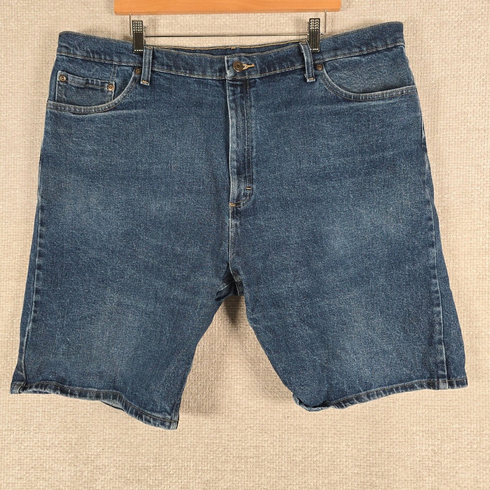 Wrangler Mens Premium Quality Denim Shorts Dark Wash Blue 112314886 Size 42